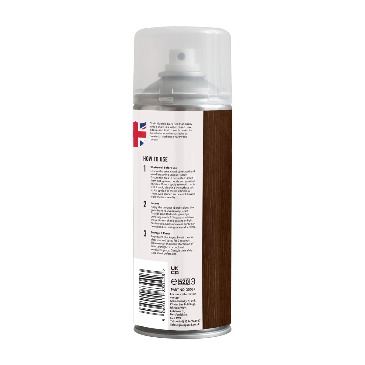 Wood Stain Aerosol - Water Based Aerosol Stain - 400ml GrainGuard
