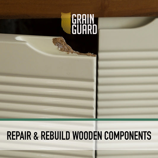Wood Repair Stick - Mouldable Epoxy Putty - For Doors, Windows, Furniture, Etc - 7 Inch GrainGuard