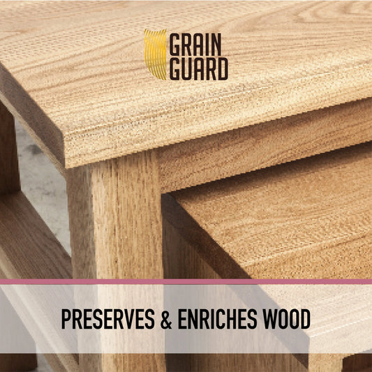 Raw Linseed Oil for Wood | 100% Pure & Natural | Food-Safe Wood Oil Grain Guard