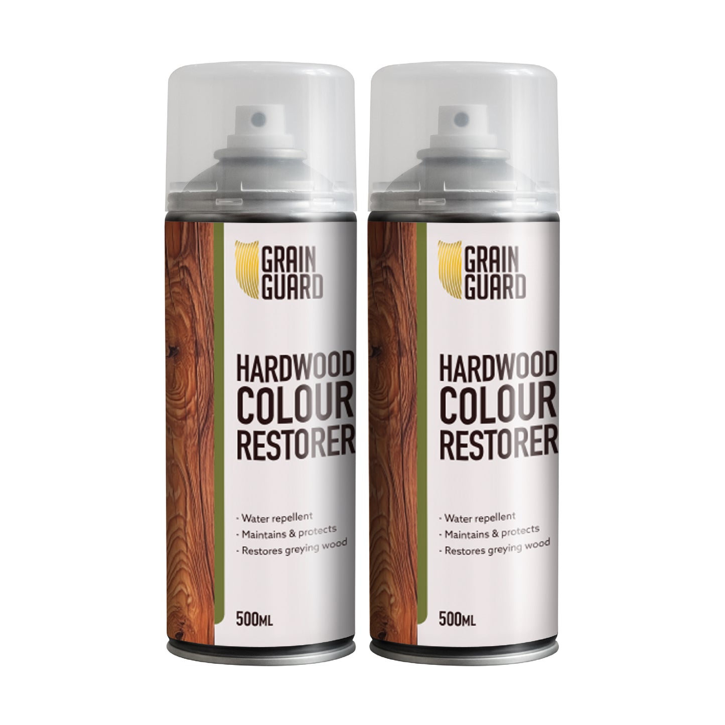 Hardwood Colour Restorer Aerosol | Clean, Restore, Protect | Revivies & Renews Faded and Greying Wood | Water Repellent for Year Round Protection