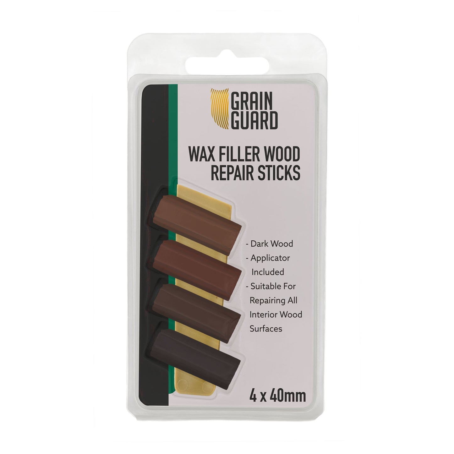 Wax Filler Wood Repair Sticks | Furniture Repair Kit | Multi-Surface: Wood, Plastic, Hard Surfaces | 4x40mm