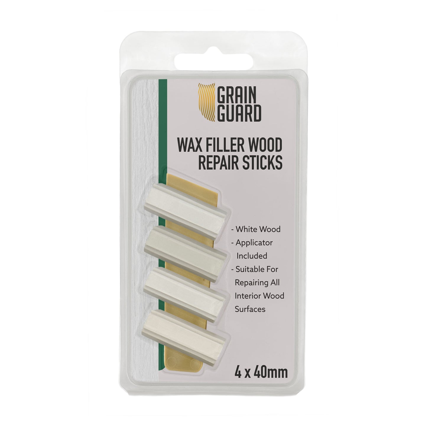 Wax Filler Wood Repair Sticks | Furniture Repair Kit | Multi-Surface: Wood, Plastic, Hard Surfaces | 4x40mm