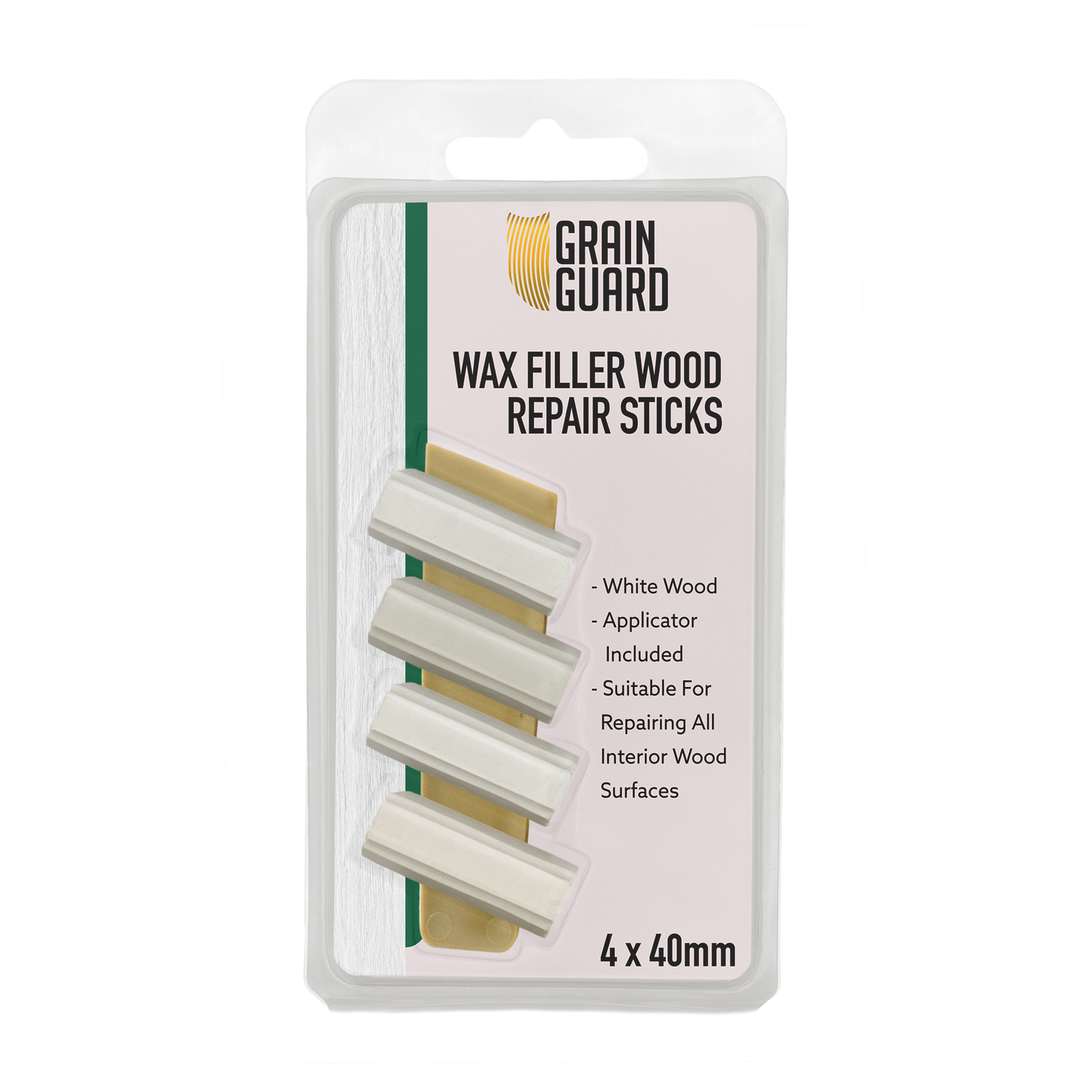 Wax Filler Wood Repair Sticks | Furniture Repair Kit | Multi-Surface: Wood, Plastic, Hard Surfaces | 4x40mm