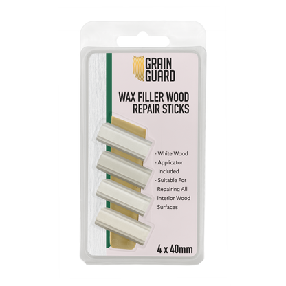 Wax Filler Repair Sticks | Furniture Repair Kit | Multi-Surface: Wood, Plastic, Hard Surfaces | 4x40mm