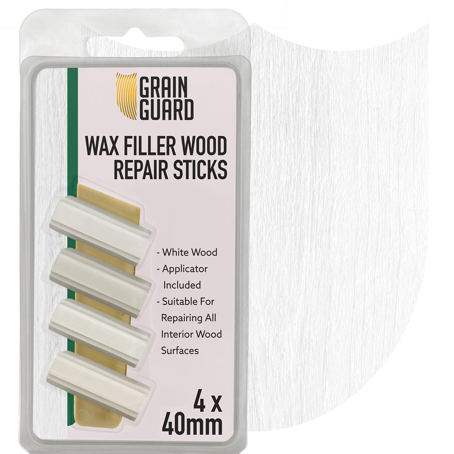 Wax Filler Wood Repair Sticks | Furniture Repair Kit | Multi-Surface: Wood, Plastic, Hard Surfaces | 4x40mm