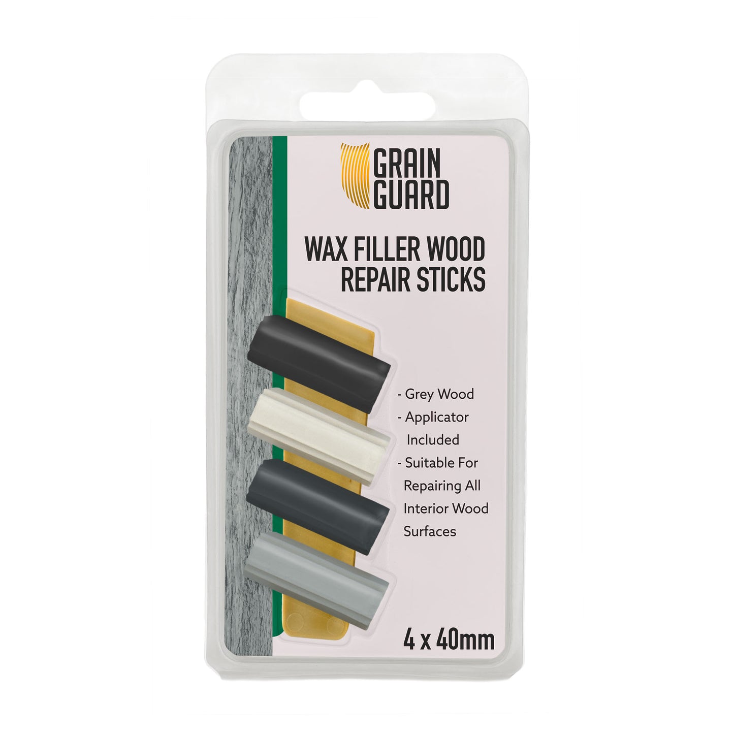 Wax Filler Wood Repair Sticks | Furniture Repair Kit | Multi-Surface: Wood, Plastic, Hard Surfaces | 4x40mm