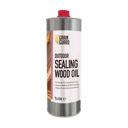 Sealing Oil for Wood | Protects Wood Against Weather & UV | For Garden Furniture & Decking