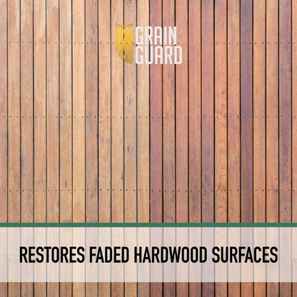 Hardwood Colour Restorer Aerosol | Clean, Restore, Protect | Revivies & Renews Faded and Greying Wood | Water Repellent for Year Round Protection