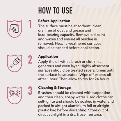 Sealing Oil for Wood | Protects Wood Against Weather & UV | For Garden Furniture & Decking