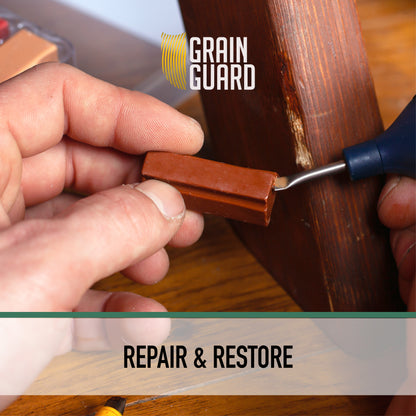 Wax Filler Repair Sticks | Furniture Repair Kit | Multi-Surface: Wood, Plastic, Hard Surfaces | 4x40mm