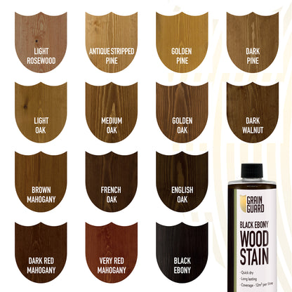 Wood Stain | Water Based | Various Colours | 500ml, 1 Litre & 5 Litre