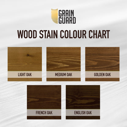 Wood Stain | Water Based | Various Colours | 500ml, 1 Litre & 5 Litre