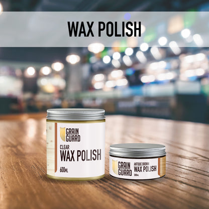 Wax Polish | Natural Beeswax & Carnauba Furniture Polish | Non-Toxic & Water Repellent
